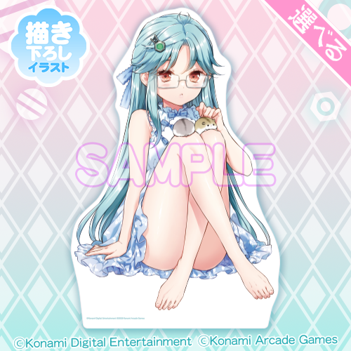 描き下ろし!おすわり等身大パネル(心菜)