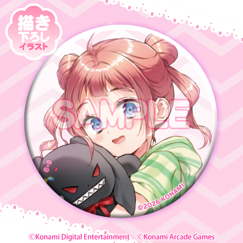 キラキラ缶バッジA