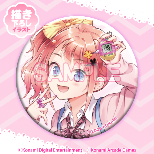 キラキラ缶バッジB