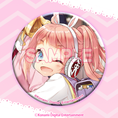 キラキラ缶バッジH